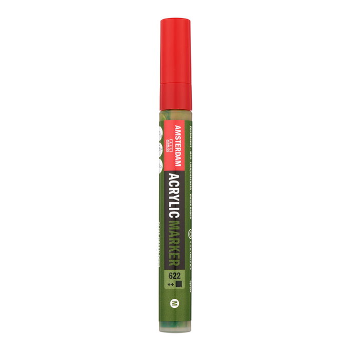 Amsterdam Marqueur Acrílica 4 mm Vert olive foncé 622 Amsterdam Marqueur Acrílica 4 mm Vert olive foncé 622